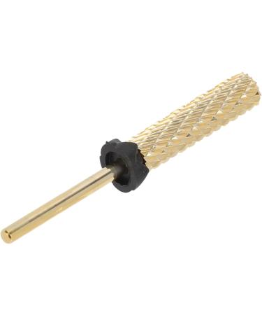 Pedicure Nail Drill Bit High Strength Gold Barrel Flat Top Tungsten Steel Nail Drill Bit Fast Grinding for Gel Nails (131#-XC) - Buy Online on GoSupps.com