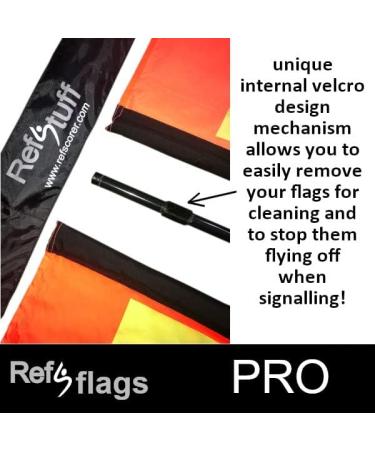 RefStuff Soccer Referee PRO Flags - High-Quality Assistant Linesman Flags (Pair) - Buy Online on GoSupps.com