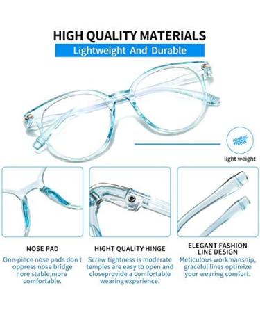 Suertree Blue Light Filter Myopia Glasses for Women - Stylish Hinge Distance Glasses for Mild Nearsightedness | 959 Blue -1.5 - Buy Online on GoSupps.com