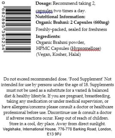 Organic Brahmi HPMC Capsules 1000mg Herbal Remedy Stress Relief Memory Boosts Vegan Halal Kosher (90 Capsules) 90 count (Pack of 1) - Buy Online on GoSupps.com