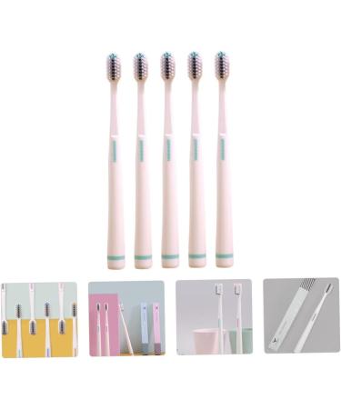GLEAVI 5pcs Soft Bristle Toothbrush Set for Teens - Sensitive Gum Care Bamboo Charcoal Travel Brushes - Buy Online on GoSupps.com