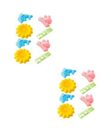Alipis 16 Pcs Rice Ball Mold Baby Food Supplement Mold Bento Rice Ball Maker for Home Embossed Child 15X4CMx2pcs Assorted Colorx2pcs