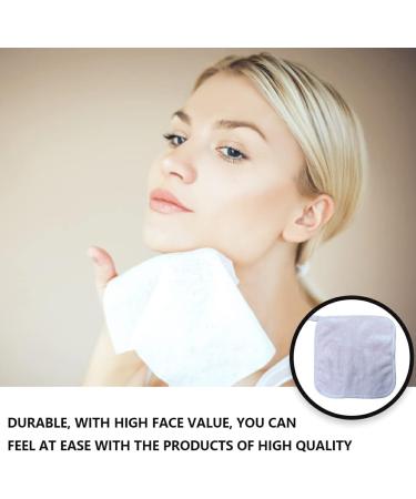 AUklOPVZZ 10 Pieces Polyester Woman Face Cleaning Cloth Replacement Solid Color Ladies Makeup Cosmetic Remover Pad Accessories Pink - Buy Online on GoSupps.com