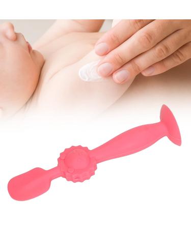 Baby Diaper Cream Brush - Silicone Spatula with Suction Cup Base in Red for Mess-Free Application - Buy Online on GoSupps.com