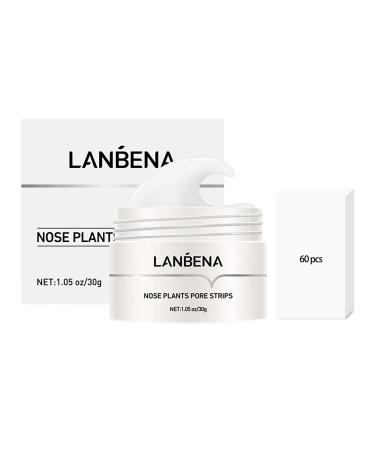 For Lanbenas Pore Strips - For Lanbenas Black-head Remover | Black- Head Remover For Nose | For Lanbenas Nose Plants Pore Strips | Cleanser Purifying Face Ma-sk