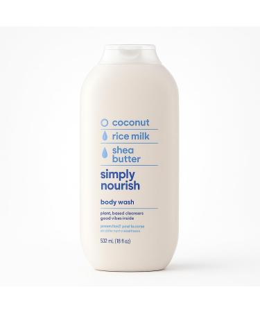 Body Wash Simply Scented Cleanser Lightweight Lather Formula Smooth Rinse Body Liquid 18 fl oz for Daily Shower Use - Buy Online on GoSupps.com