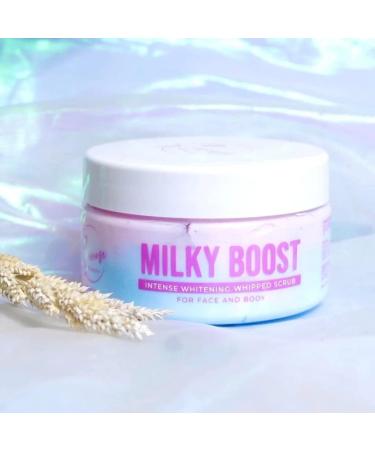 Intense Milky Boost Whipped Scrub for Face & Body - 250g | Nourishing Exfoliating Scrub for Radiant Skin - Buy Online on GoSupps.com