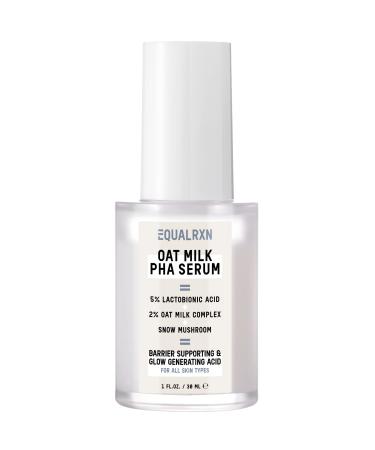 Oat Milk PHA Serum | Glow & Barrier Supporting & Brightening Face Serum | Exfoliating & Hydrating Lactobionic Acid Serum | For All Skin Types & Sensitive Skin