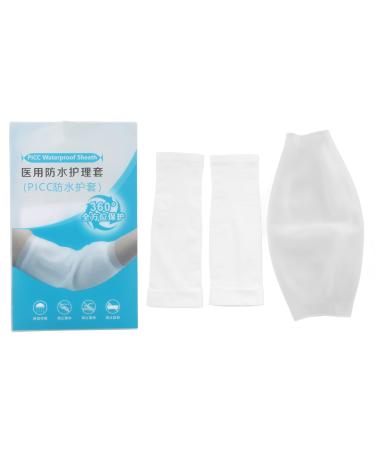Sonew picc line shower cover arm waterproof arm shower protection reusable shower protection upper arm protective cover for the protection of arm wounds (L)