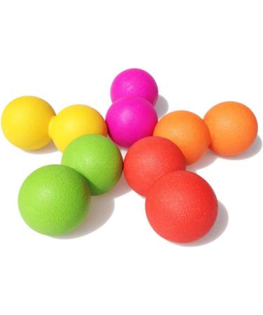 Buy Sewoart Full Body Massage Device - Rolling Ball & Vibration Roller for Ultimate Foot Relief | Foam Muscle Massage Balls | Double Ball Yellow Yoga Roller - Buy Online on GoSupps.com