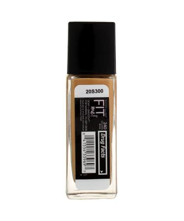 Maybelline Fit Me Dewy + Smooth Foundation 240 Golden Beige - 1 fl oz | Flawless Coverage - Buy Online on GoSupps.com
