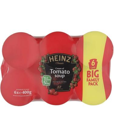 Heinz Cream of Tomato Soup 6 x 400g - Delicious and Convenient Single Pack - Buy Online on GoSupps.com