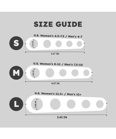Natural Toe Spacers & Separators | Fast Pain Relief for Hammertoe & Bunions | Food Grade Silicone for Walking Running & Yoga - Medium - Buy Online on GoSupps.com