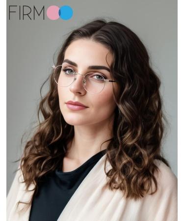 Firmoo Blue Light Blocking Reading Glasses - Round Vintage Metal Frame Silver, 1.0x - UV400 Computer, Gaming Glasses with Anti-Glare, Anti-Eyestrain Lens - Buy Online on GoSupps.com