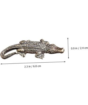 COHEALI Alligator DIY Pendant 6 Pcs Crocodile Ornament Miniatures Figurines Car Bling Accessories for Women Brass Craft Pendant Bronzex2pcs 6X2.4X1CMx2pcs - Buy Online on GoSupps.com