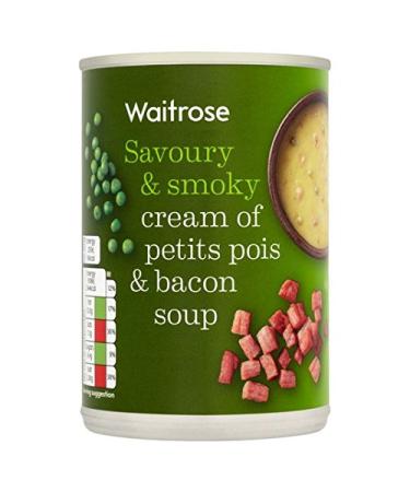 Waitrose Crème de Petit Pois fumé Bacon Soupe 415g