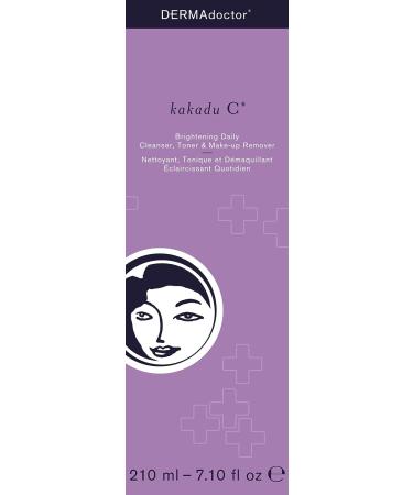 DERMAdoctor Kakadu C Brightening Daily Cleanser 210ml/7.10oz - Gentle Toner & Makeup Remover - Buy Online on GoSupps.com