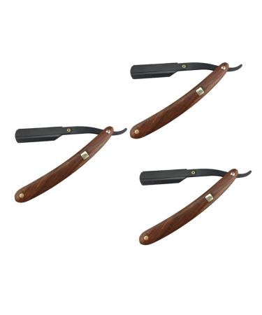 Beavorty 6 Pcs Men's Razor Manual Razor For Men Safe Razor Wooden Manual Man