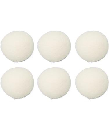Pack of 6 Wool Drying Balls Reusable Skin-friendly Reduces Static Charge Time-saving Fabric Softener Ball for Clothes Laundry (6 cm) - Buy Online on GoSupps.com