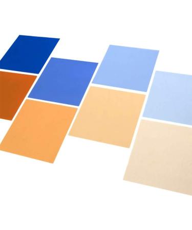 Color Correction Gel Filter 8 Pack - 16x20 Blue Orange Photography Lighting Gels for Studio Flashlight & LED Light - Buy Online on GoSupps.com