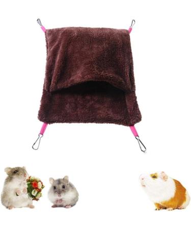Parrot Cage Hamster House Rat Bed Rat Hammocks For Cage Hamster Cage Accessories Bird House Squirrel Sleeping Bag Rat Hammocks Ferret Hammocks brown l Brown L - Buy Online on GoSupps.com