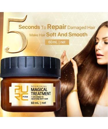 60ml Magical Hair Treatment Mask - Repairs Damage in 5 Seconds - Deep Conditioner for Advanced Hair Care - Restore Elasticity and Bounce - Roots Treatment Essence - Buy Online on GoSupps.com