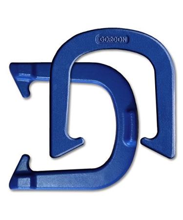 Gordon Professional Pitching Horseshoes - Blue Finish - NHPA Sanctioned for Tournament Play - Drop Forged Construction - One Pair (2 Shoes) - Medium Weight