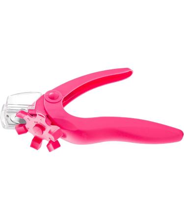 Nail Tips Cutter Adjustable Acrylic Nail Clippers Acrylic Nail Clippers Precise Sizer for Nail Artist for Home (Rose Red) - Buy Online on GoSupps.com