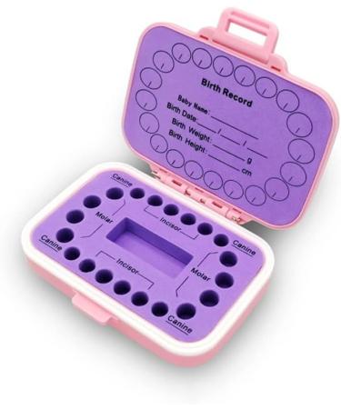 JZJZ Milk Teeth Storage Box - 12 Constellation Series English Version for Kids | Pink - Ideal Gift for Boys & Girls - Buy Online on GoSupps.com