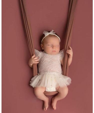 M&G House White Lace Newborn Photography Romper Outfit | Baby Girl Props for Halloween Photoshoot | Short Sleeve (0-2 months) - Buy Online on GoSupps.com