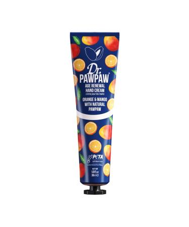 Dr. PAWPAW Age Renewal Hand Cream Orange & Mango 30ml - Multi-Purpose Cream PawPaw Hand Cream Vegan Hand Cream Natural Hand Cream Natural Beauty Vegan Beauty