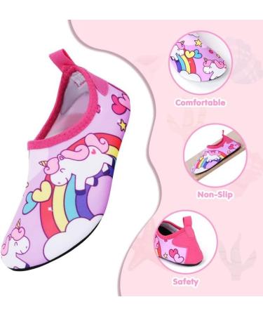 Flintronic Children's Aquasiums - Fast-Dry Non-Slip Water Shoes | Beach Shoes for Girls & Boys | Breathable Unicorn Design (EU 22-29) - Buy Online on GoSupps.com