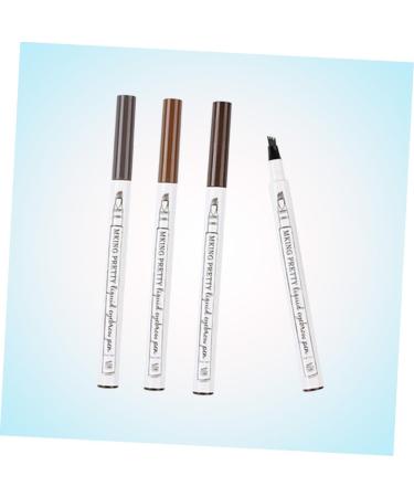 Amosfun 4pcs Eyebrow Pen Waterproof Eyebrow Pen Liquid Eyebrow Pen Eyebrow Pencil Makeup No Smudge 1 count (Pack of 1) As Shown - Buy Online on GoSupps.com