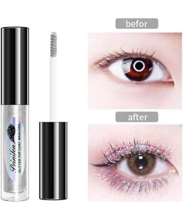 Diamond Glitter Glitter Mascara Eyelash Mascara Long Lasting Waterproof Eyelash Mascara for Stage Party Wedding Music Festival - Buy Online on GoSupps.com