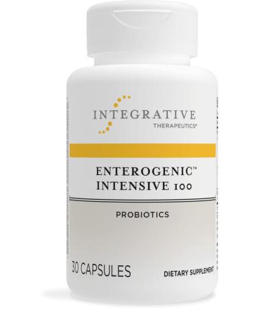 Integrative Therapeutics Enterogenic Intensive 100 - Probiotic Supplement for Digestive Wellness* - GI Tract & Gut Health Support* - Gluten-Free - 30 Capsules (30 Servings) Standard Packaging