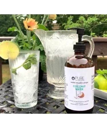 Pure Inventions Coconut Water Infusion Drops - No Sugar, Calories, or Artificial Sweeteners - 500 Servings - 16oz Family Size Bottle - Buy Online on GoSupps.com