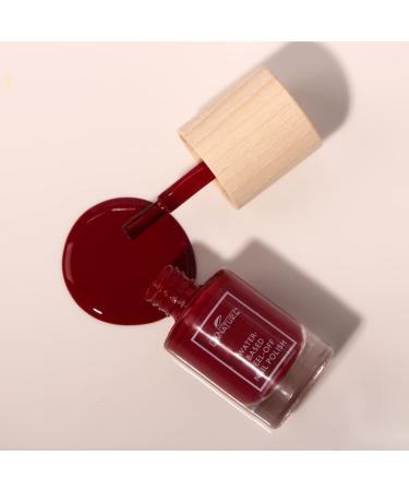 Buy LaNature Vegan Water-Based Nail Polish - Dark Velvety Red Peel-Off - 10 ml - Eco-Friendly Red Rose - Buy Online on GoSupps.com
