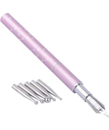 Healifty Nail Art Pens Fountain Pen Brush with Replacement Dotting Tool DIY Nail Manicure Tool Supplies (Pink) - Buy Online on GoSupps.com