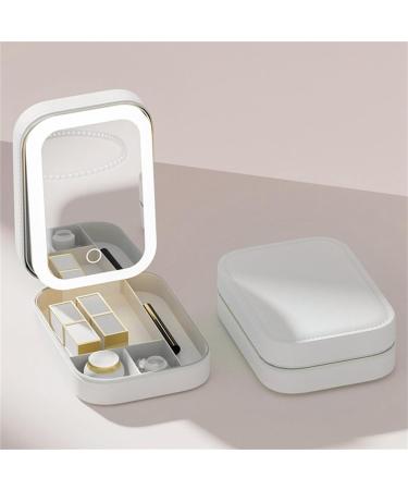 POLISH LED Three-Color Adjustable Makeup Mirror Adjustable Makeup Mirror with Lights Rechargeable Lighted Makeup Mirror A - Buy Online on GoSupps.com