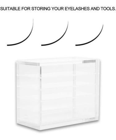 Buy 1 Piece Transparent 5-Layer Eyelash Storage Box - Ultimate False Eyelash Organizer for Travel & Home - Buy Online on GoSupps.com