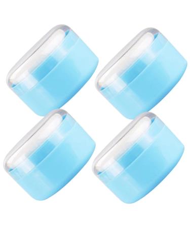 GAFOKI Baby Powder Puff Box - 16 Pcs Blue Plastic Makeup Powder Puff Travel Container - Foundation Dispenser for Baby and Child Body - Buy Online on GoSupps.com