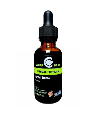 Cedar Bear - Herbal Detox a Liquid Herbal Supplement That is a Deep Detox Cleansing That Helps Clear Organs and Tissues of Environmental Toxins 1 Fl Oz