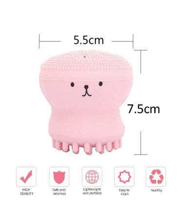 WhatUNeed Facial Cleaner Set - Silicone Face Cleaning Brush & Sponge for All Skin Types (4 Pieces) - Gentle & Effective Skin Care Tool - Buy Online on GoSupps.com