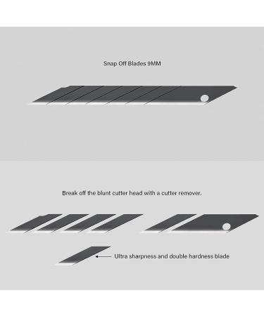 FOSHIO 9MM Craft Knife with Auto-Locking Retractable Design and 10 Replacement Blades - Ideal for Art, Model Making, and Box Cutting - Buy Online on GoSupps.com