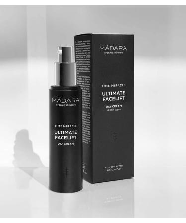 M DARA Organic Skincare | Time Miracle Ultimate Facelift Day Cream - 50ml With Hyaluronic Acid and Cellular Bio-Complex Anti-ageing formula Lightweight texture Instant lifting effect Vegan Black - Buy Online on GoSupps.com