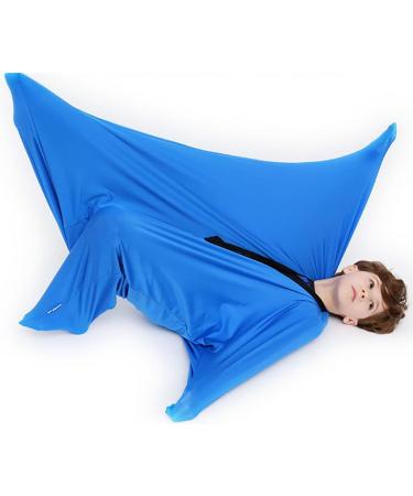 ZYUBOESO Relaxing Sensory Toys for compression Body sock for autism Suitable processing disorders Wrap to Relieve Stress Suitable for children's adult size (Color : Sky blue Size : S/Small) S/Small Sky Blue
