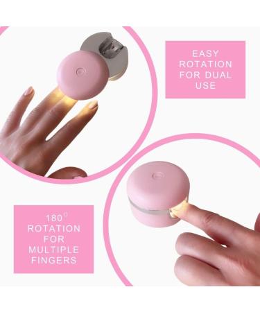 HayHay 3W UV Nail Lamp, Anticlockwise 180 Rotation, Portable Manicure Gel Lamp with 30/60s Timer and Mini Gel Polish - White - Buy Online on GoSupps.com
