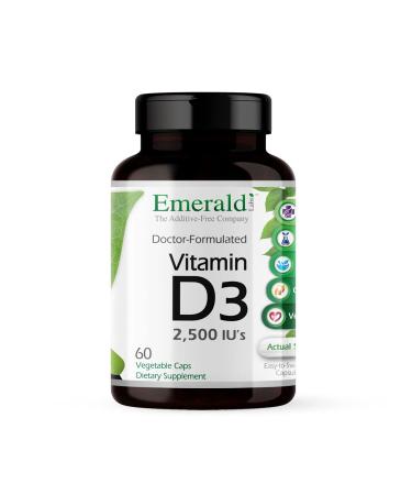 Emerald Laboratories Vitamin D3 2500 IU's 60 Vegetarian Caps