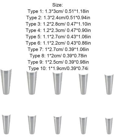 dijiusidy 500 Pieces Nails Manicure Square False French Ballet Ballerina Beauty Tools Extensions Decorations Accessories Gifts natural color - Buy Online on GoSupps.com