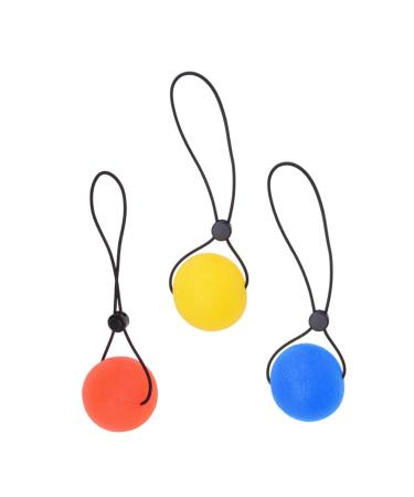 Frcolor 3 piece of handle ball squeeze exercise balls Handwheness ball decompress balls Exercise balls finger handle Strainer handle strength trainer